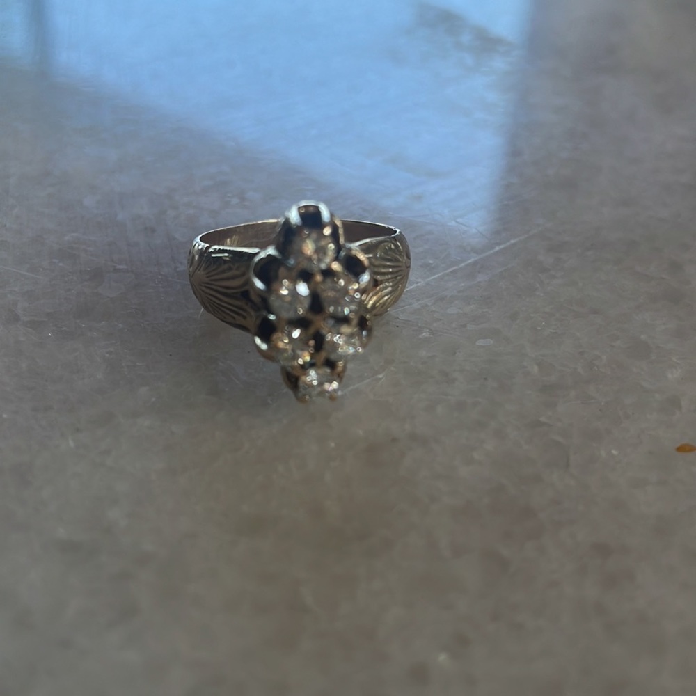 Gold and diamond Hawaiian custom ring